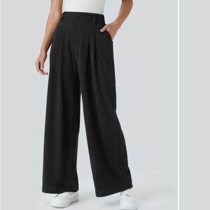 Halara Flex™ High Waisted Side Pocket Wide Leg Waffle Work Pants XS 28in NWT
